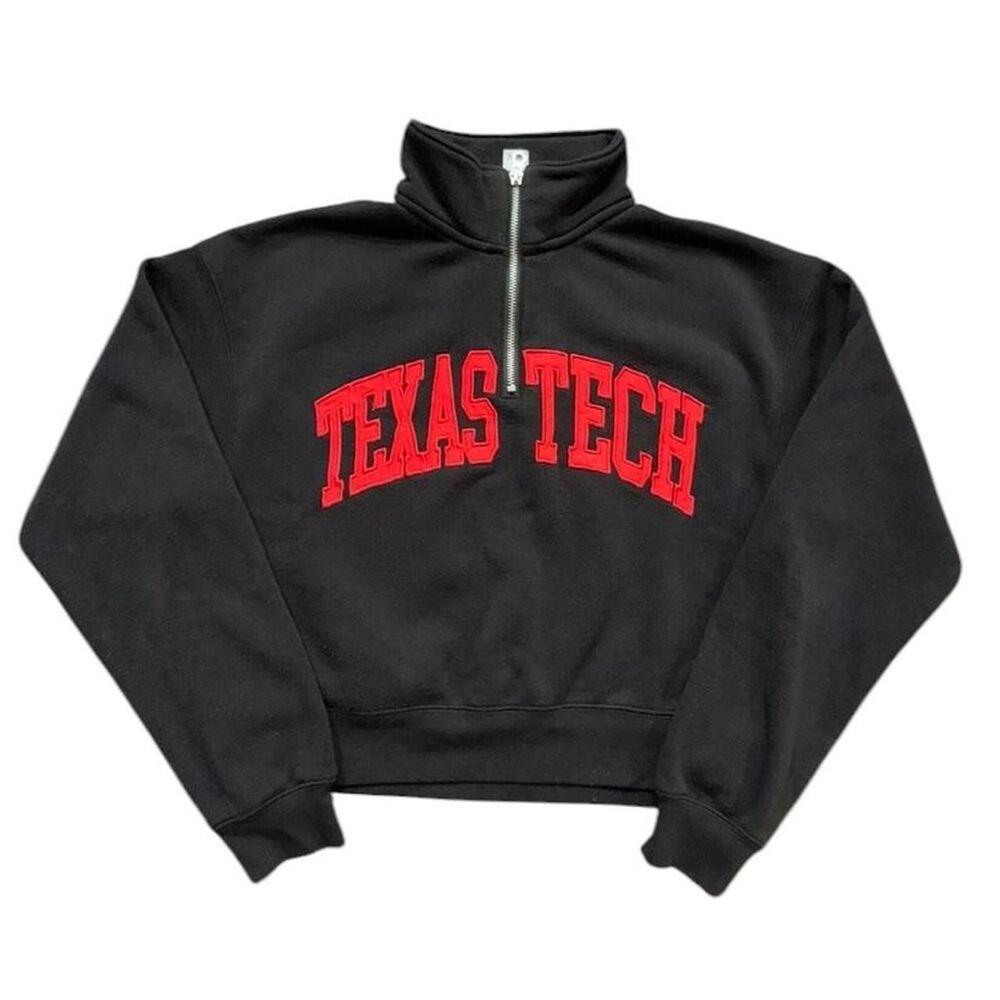 ZooZatz Texas Tech University black quarter zip sweatshirt